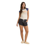 The Billabong Women's Road Trippin Shorts in Off Black