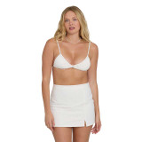 Billabong Women's Wave Washed Mini Skirt Salt Crystal flat lay