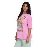 The Billabong Women's Feel the Heat Tee in Party Pink