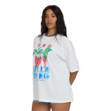Billabong Women's Freshest Pick Heat Tee Salt Crystal front view