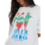 Billabong Women's Freshest Pick Heat Tee Salt Crystal back view