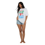 Billabong Women's Freshest Pick Heat Tee Salt Crystal detail view