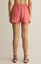 Z Supply Women's Perfect Striped Linen Shorts Gelato front view
