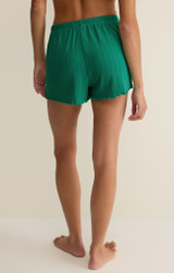The Z Supply Women's Let’s Make Up Lounge Shorts in Light Rainforest