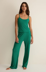 The Z Supply Women's Lynn Pointelle Cami in Light Rainforest