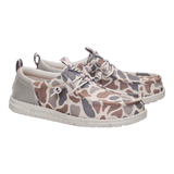 HeyDude x Burlebo Men's Wally Funk Deer Camo Shoes camo pattern detail