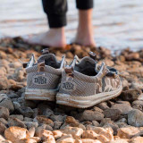 The HeyDude x Burlebo Kids' Wally Funk Deer Camo Shoes