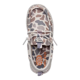 The HeyDude x Burlebo Kids' Wally Funk Deer Camo Shoes