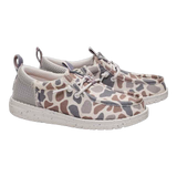 The HeyDude x Burlebo Kids' Wally Funk Deer Camo Shoes