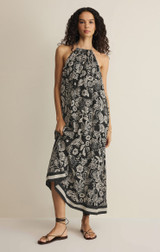 Z Supply Women's Viento Luz Floral Dress drape detail