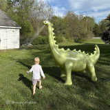 Sunny Life Inflatable Giant Sprinkler Green Dinosaur alternate angle