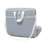 Sunny Life Take Anywhere Folding Chair in Navy Stripe side angle