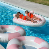 Sunny Life Twin Heart Lie-On Pool Float in Pink
