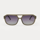 Z Supply Women's After Hour Polarized Sunglasses in Olive - Gradient Polarized
