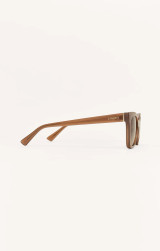 Z Supply Women's High Tide Polarized Sunglasses in Taupe Gradient side view