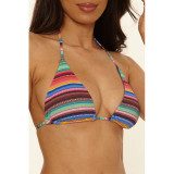 The Becca Women's Vallarta Triangle Bikini Top in Multi