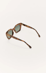 Z Supply Women's Hideaway Polarized Sunglasses in Dark Tort Gradient Polarized detail