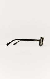 Z Supply Women's Myst Polarized Sunglasses in Polished Black Rust Polarized side view