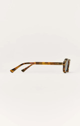 Z Supply Women's Myst Polarized Sunglasses in Tort-Blue Polarized side view