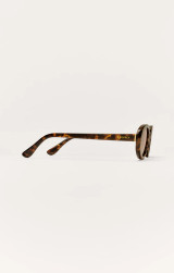 Z Supply Women's Sunspell Polarized Sunglasses in Brown Tortoise - Brown Polarized
