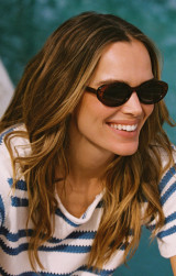 Z Supply Women's Sunspell Polarized Sunglasses in Carmel-Gradient front view