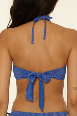 The Becca Women’s Golden Isle Bandeau Bikini Top in Lapis