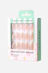 Never Have I Ever Simple But Make It A Statement Almond Press-On Nails full set