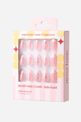 Never Have I Ever French But Make It Fabulous Almond Press-On Nails