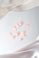 Never Have I Ever French But Make It Fabulous Almond Press-On Nails