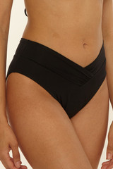Becca Women's Color Code American Bikini Bottoms in Black side view