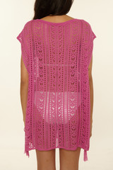 The Becca Women's Boho Bliss Sheer Tunic in Rose Berry