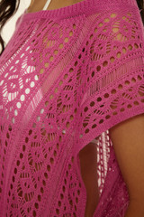 The Becca Women's Boho Bliss Sheer Tunic in Rose Berry