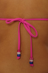 Becca Coast Line Triangle Bikini Top Rose Berry side
