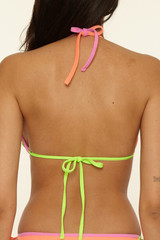 BCA By Rebecca Virtue Women's Gigi Triangle Bikini Top Candy detail