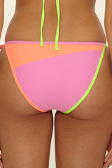 BCA By Rebecca Virtue Women's Gigi Side Tie Bikini Bottoms Candy detail shot