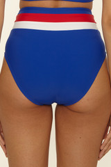 The BCA By Rebecca Virtue Women's Sail Away High Waist Bikini Bottoms in Sea Blue