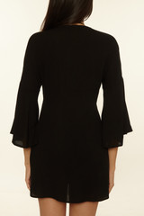 BCA By Rebecca Virtue Women's Jetsetter Woven Tunic Black side view