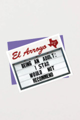 El Arroyo 1 Star Greeting Card front design