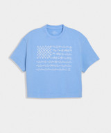 Vineyard Vines Girls' Beach Flag Crop Tee