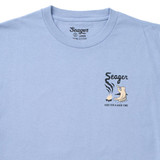 Seager Men's Smokey Tee Faded Denim back view