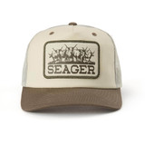 Seager Herd Trucker Hat Woodlands/Cream front view