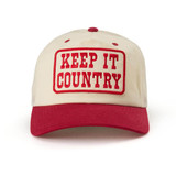 Seager Keep It Country Trucker Hat Red/Cream side