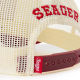 Seager Keep It Country Trucker Hat Red/Cream back