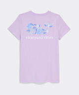 Vineyard Vines Women's Hibiscus Whale Tee side view