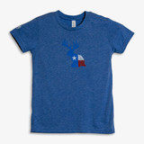 TYLER'S Kids' Jackalope Tee in Heather Royal