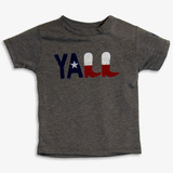 TYLER'S Toddlers' Y'all Tee Grey Triblend front