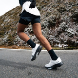 Mount to Coast Men's R1 Road Running Shoes in White/Black