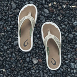 Olukai Ulele Sandals Clay and Mustang side view