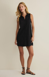 Z Supply Women's New Light Textured Mini Dress in Black