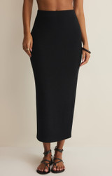 Z Supply Women's Ainslie Midi Skirt in Black